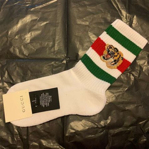 red blue gucci socks|Gucci tiger socks.